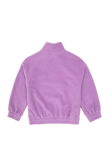 U.S. Polo Assn. Girl's Lilac Zippered Fleece Sweatshirt 50318001-Vr034