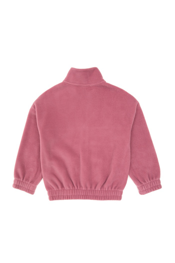 U.S. Polo Assn. Girl's Pink Zippered Fleece Sweatshirt 50318001-Vr167