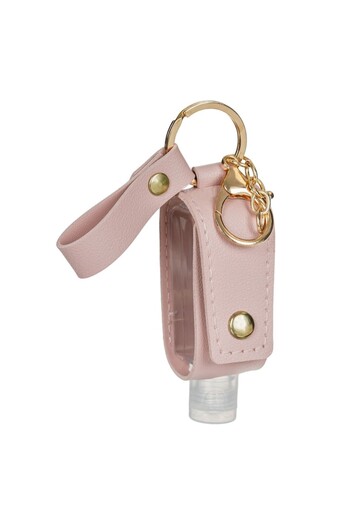 SHOPIENS Breloc Shopiens® cu sticla pentru depozitarea gelului din piele artificiala nude, 30