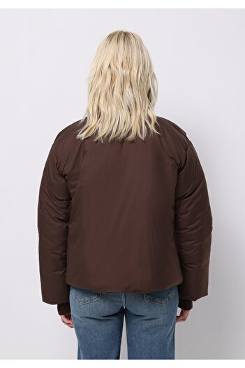 Colin's Regular Fit Zippered Lined Women's Brown Coat