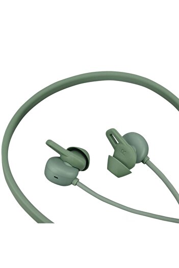 PadForce Silicone Tips for Huawei FreelacePro Bluetooth, Anti-slip, Anti-loss, Precise fit in ear - Green, L