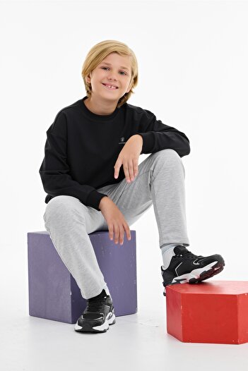 lumberjack Bl 16Tpt38 5Pr-Tp Gri Melanj Boys' Sweatpants