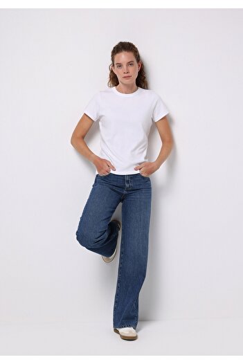Colin's Regular Fit High Waist Wide Leg Women's Indigo Jean Trousers