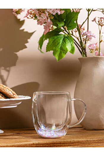 LC Waikiki Lcw Home Mixed Double Wall Glass Mug 300 ml