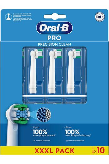 Oral-B Replacement Toothbrush Heads for Oral B Electric Toothbrush, 10 Pro Precision Clean White Gen