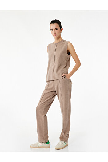 Koton Slim Fit Ribbed Side Pocket Sweatpants