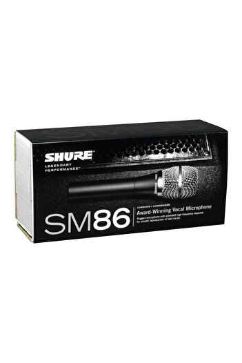 Shure SM86 Cardioid Condenser Vocal Microphone for Professional Use in Live Performance