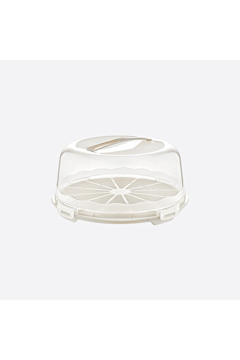 Se Yank Haus Cake Pastry Storage Container, Lockable Glass Transport Box Large Size