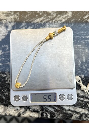 KAZZAZE Silver Kazaziye Special Ring Whip Model Silver Rosary Tassel