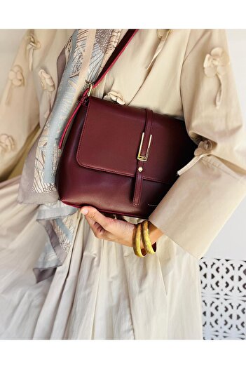 VESSARA Women's Soft Leather Retro Design Stylish Shoulder Bag