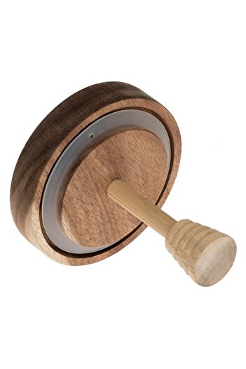 SHOPIENS Glass Honey Jar Shopiens® with Wooden Lid and Attached Spoon, 450 ml