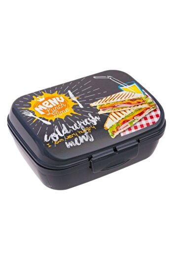 SHOPIENS Lunch Time Shopiens® Sandwich Toast Container, Gray, 1 L