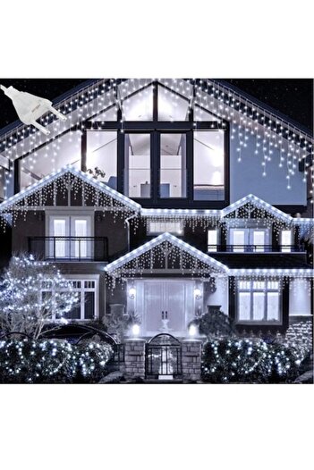 OEM Christmas Icicle Lights, 20m, 450 LEDs, Transparent PVC Wire, Waterproof IP44, Indoor/Outdoor