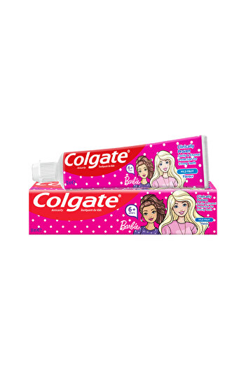 Colgate TOOTHPASTE SMILES KIDS BARBIE 6+ 50ML (Head) (Pack of 48)