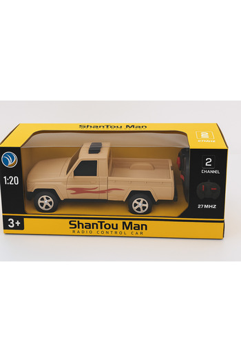 TSUMAB ShanTou Man Remote Control Pickup Truck – 1:20 Scale RC Car (27MHz, 2-Channel, Ages 3+)
