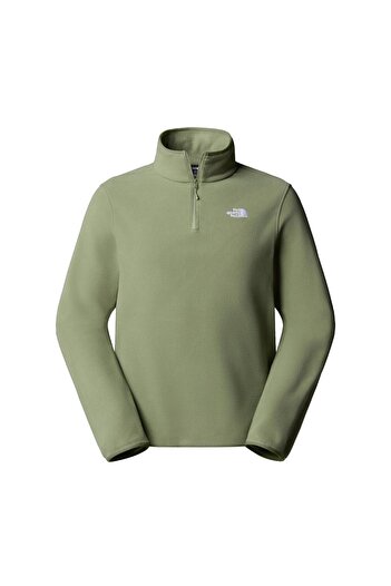 THE NORTH FACE F0A8D0Qbo91-R m Glacier Fleece 1-4 Zip Jacket Men's Sweatshirt Khaki