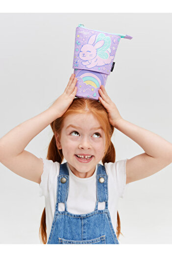 SMIGGLE Rabbit Detailed Folding Pencil Case