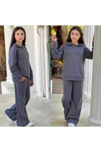 MUMİKİDS Girl's Top and Bottom Set