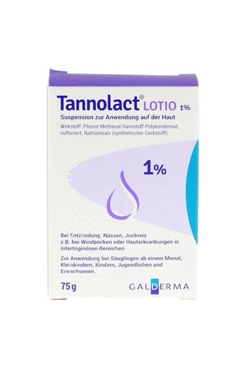 GALDERMA Lotion, Galderma, Tannolact, Treatment for Neurodermatitis and Inflamed Skin, with Tamol 1%, 75g