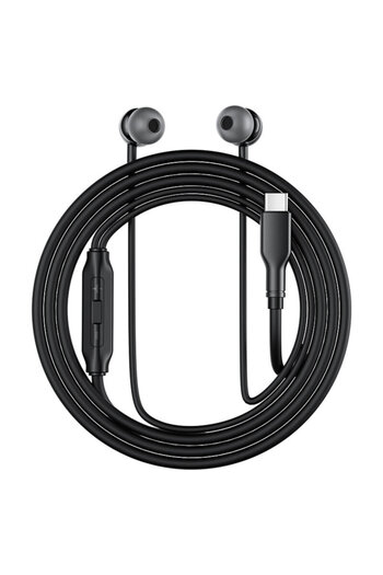 Acefast In-ear Type-C Headphones with Microphone L8, Silicon, 1.2m, Black