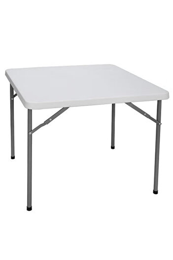 Cady One Simple Design White Folding Table 86 x 86 x 74cm