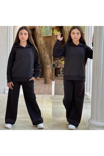 MUMİKİDS Girl's Top and Bottom Set