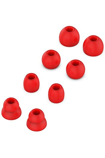PadForce Set of 4 pairs of earplugs for Beats Powerbeats, BeatsX, urBeats, Tour, Flex - Red
