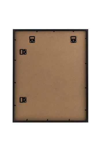 SHOPIENS Decorative Picture Black MDF Wood Frame with Glass Mat 54x64cm