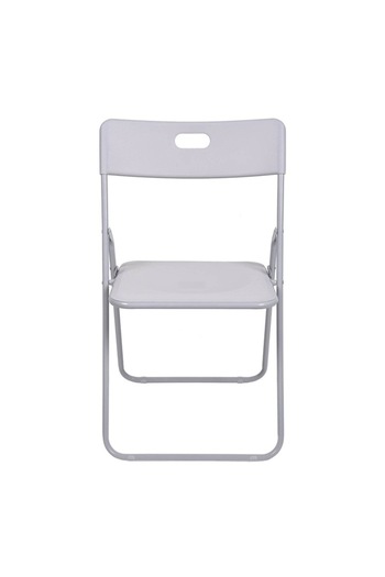 SHOPIENS Shopiens® metal frame chair, foldable, gray, 46.5x39x81 cm