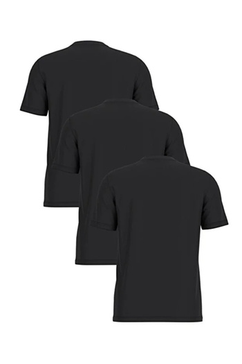 Guess Tee Men's Black 3-Pack Undershirt U4Yg52Kcam1-Jblk