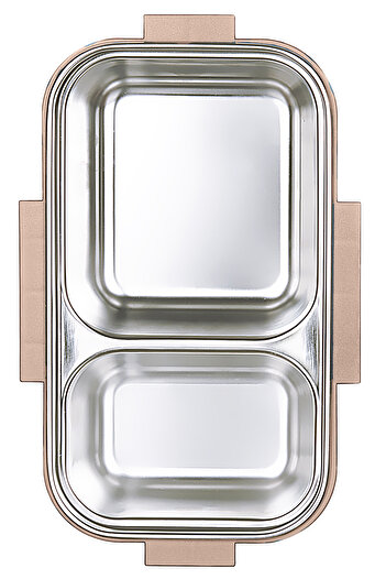 Emofom Aura Double Layer Lunch Box (450 ml + 400 ml) Stainless Steel Food Storage Container