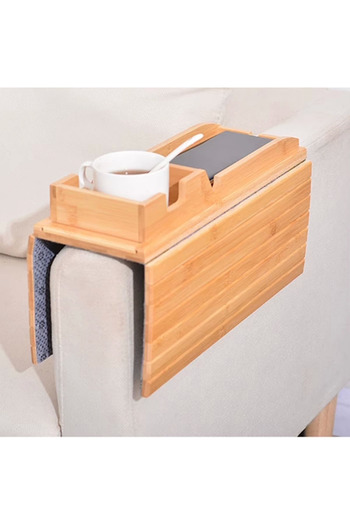 thebestnzm Foldable Wooden Sofa Tray