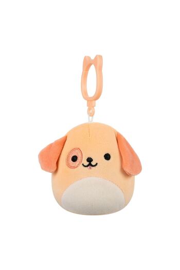 Squishmallows Dog Drella 9cm with Clip Cp00491