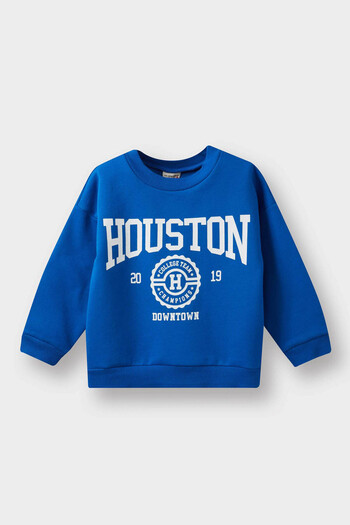 DeFacto Mavi Erkek Bebek Sweatshirt E9238A5/BE142