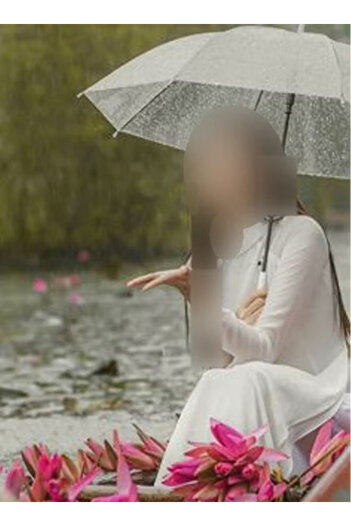 Cady One Lightweight, waterproof, transparent folding umbrella