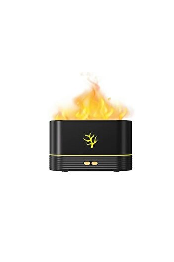 cribeau Room Humidifier HUMID2, Cribeau, Flame Effect, Ultrasonic Aromatherapy Diffuser, 180ml, Black
