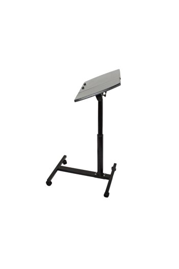 KESNUP Laptop/tablet table with wheels, height adjustable, Black