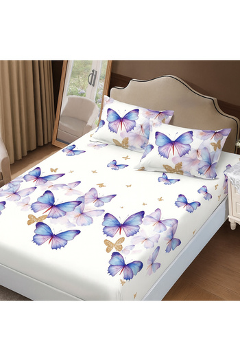 NufJoy Finet Gros Elastic Fitted Sheet Set for Mattress 160x200 cm and 2 Pillowcases 50x70 cm
