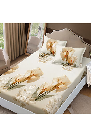 NufJoy Finet Gros Elastic Fitted Sheet Set for Mattress 160x200 cm and 2 Pillowcases 50x70 cm
