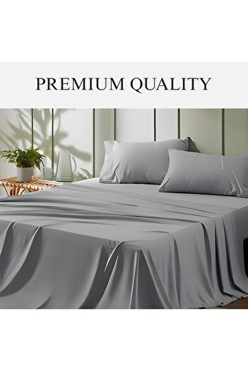 AL SAHIR GARMENT INDUSTRY L.L.C Soft & Durable Cotton Blend Flat Bed Sheet | 178x254cm | 220 Thread Count | Solid Pattern Single Fla