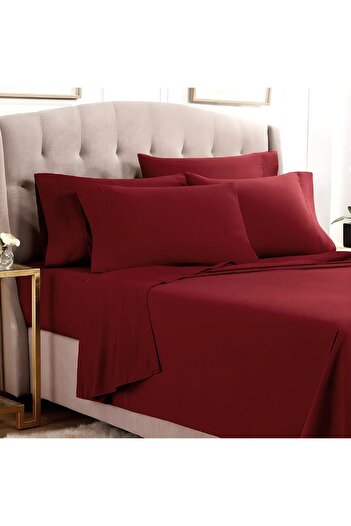 AL SAHIR GARMENT INDUSTRY L.L.C Soft & Durable Cotton Blend Flat Bed Sheet | 178x254cm | 220 Thread Count | Solid Pattern Single Fla