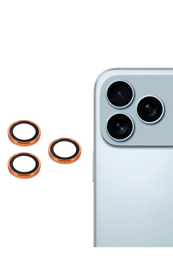 Wtech Apple iPhone 17 Pro Max 5G 2025 Premium Alloy Ring Camera Lens Tempered Glass Protector Shield