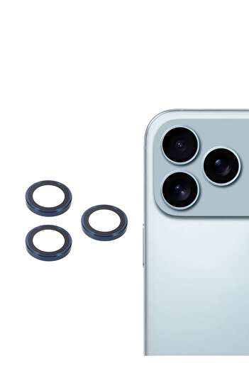 Wtech Apple iPhone 17 Pro Max 5G 2025 Premium Alloy Ring Camera Lens Tempered Glass Protector Shield