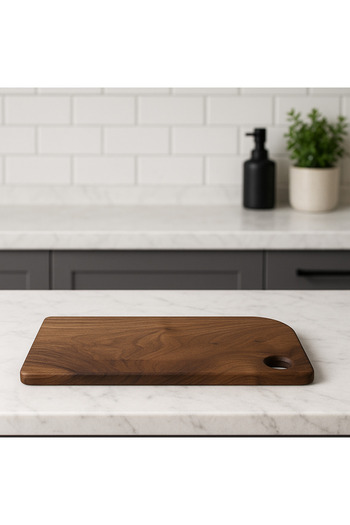 NeFizzDoğa Handmade Walnut Wood Cutting Board |   40X20X2 cm |   Natural Wood Kitchen Presentation Board
