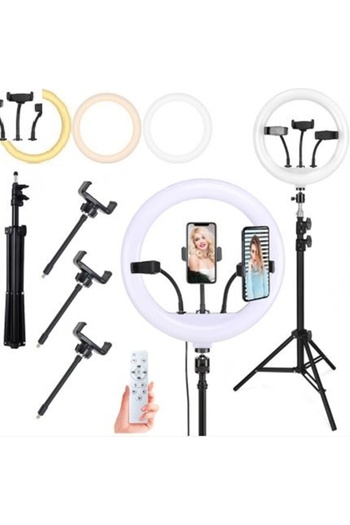 KESNUP Professional ring light 240 W with 180 LEDs, Black
