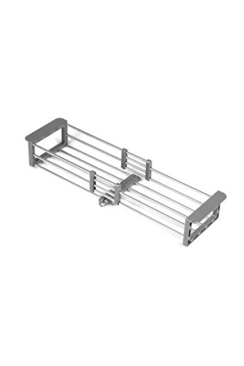 SHOPIENS Expandable Sink Drainer Shopiens®, Metal and Plastic, 35 - 62 x 16 x 9, Gray