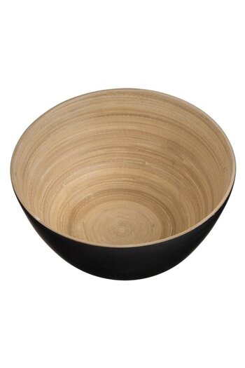 SHOPIENS Bamboo Bowl, Shopiens, Black+, 650ml, For Salad or Snacks