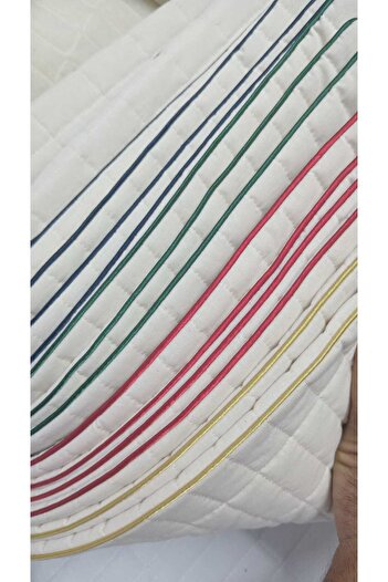 MEŞELİ TEKSTİL Double Wool Quilt Washable with Piping Detail |   Special Design | Anti-Sweat, Absorbs Moisture |   Long-Lasting