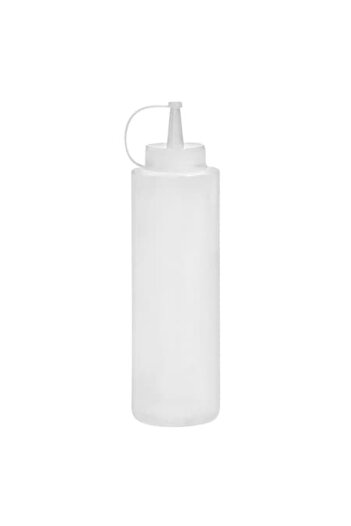 SHOPIENS Shopiens® semi-transparent plastic container with dropper lid ideal for sauces, 700 ml
