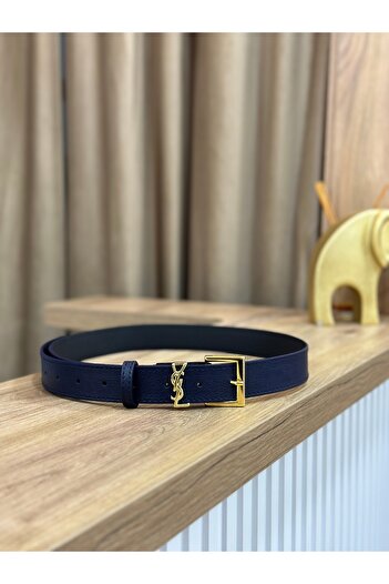 MUJGANERDOGANDESIGN Women's Navy Blue Belt Skirt Belt Dress Belt Coat Belt